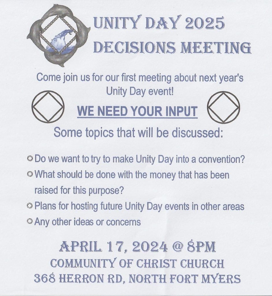 Unity Day 2025 Decisions Meeting @ Community of Christ Church | North Fort Myers | Florida | United States