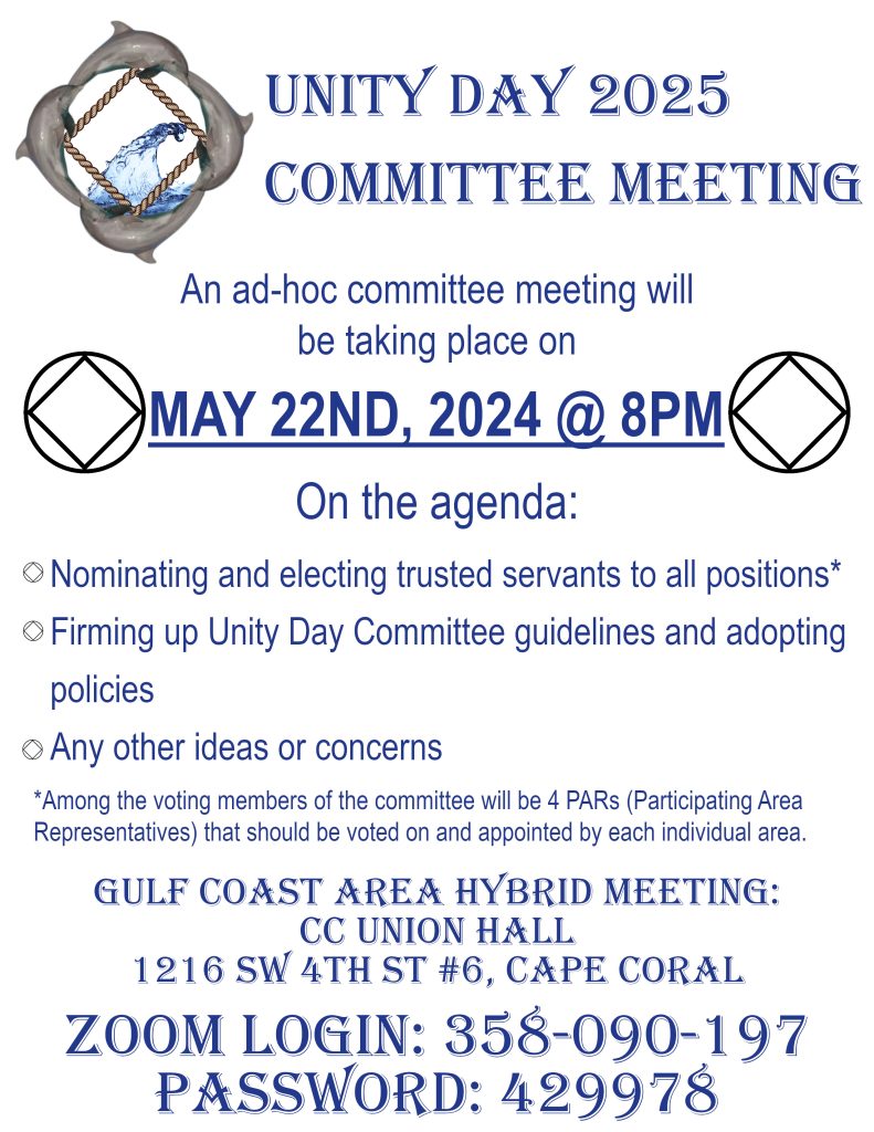 Unity Day 2025 Committee Meeting - HYBRID/ZOOM @ Cape Coral Union Hall | Cape Coral | Florida | United States